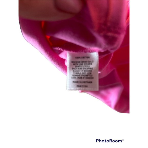 Crown & Ivy Womans Medium Pink 3/4 Sleeve Cotton Shift Dress - Picture 5 of 5